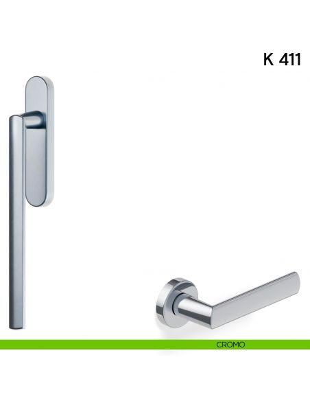 Maniglione per alzante scorrevole K 411 Valli collezione Lab cromo