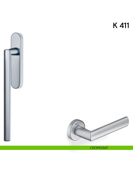 Maniglione per alzante scorrevole K 411 Valli collezione Lab cromosat