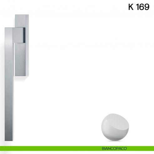 Maniglione per alzante scorrevole K 169 Valli collezione Fusital biancopaco