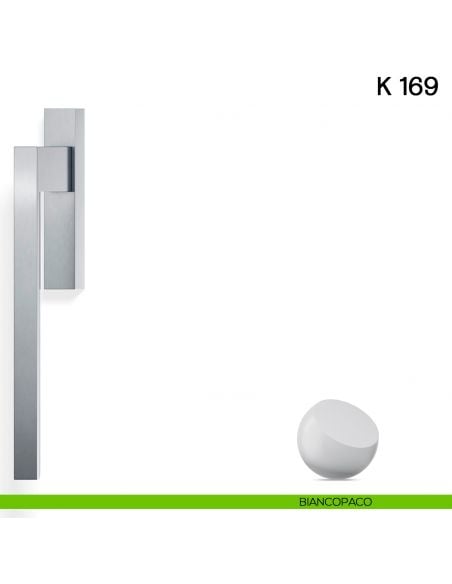 Maniglione per alzante scorrevole K 169 Valli collezione Fusital biancopaco