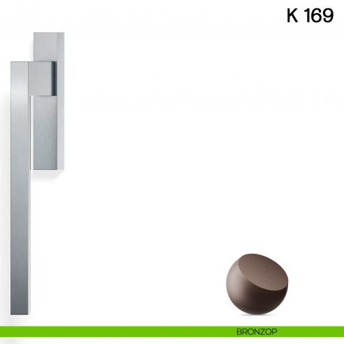 Maniglione per alzante scorrevole K 169 Valli collezione Fusital bronzop