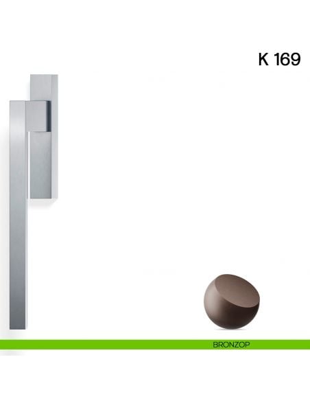 Maniglione per alzante scorrevole K 169 Valli collezione Fusital bronzop