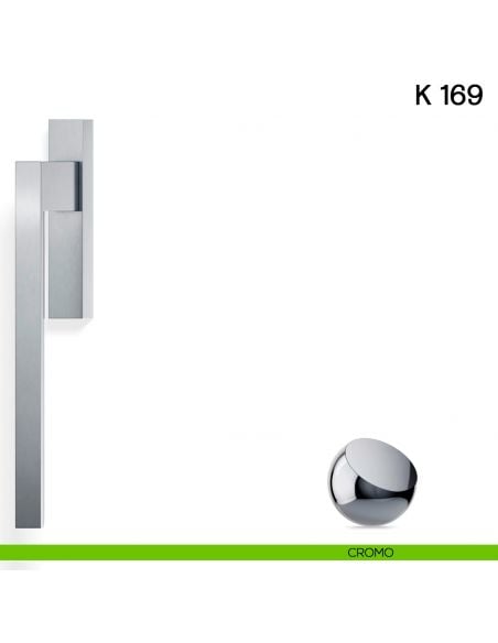 Maniglione per alzante scorrevole K 169 Valli collezione Fusital cromo