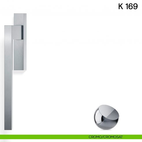 Maniglione per alzante scorrevole K 169 Valli collezione Fusital cromo - cromosat