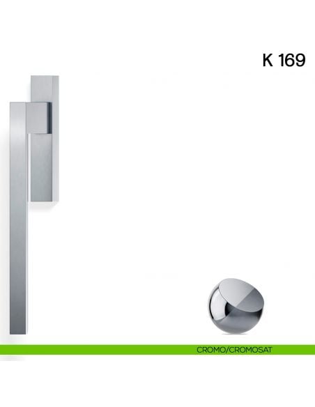 Maniglione per alzante scorrevole K 169 Valli collezione Fusital cromo - cromosat