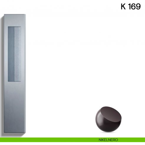 Nicchia cieca ad incasso K 169 PL N Valli collezione Lab nikelnero