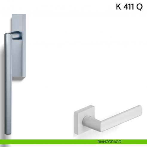 Maniglione per alzante scorrevole K 411 Q Valli collezione Lab biancopaco
