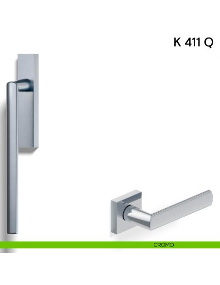 Maniglione per alzante scorrevole K 411 Q Valli collezione Lab cromo