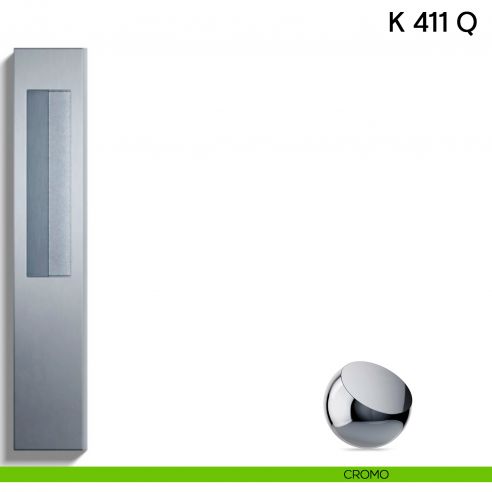 Nicchia cieca ad incasso K 411 Q PL N Valli collezione Lab cromo