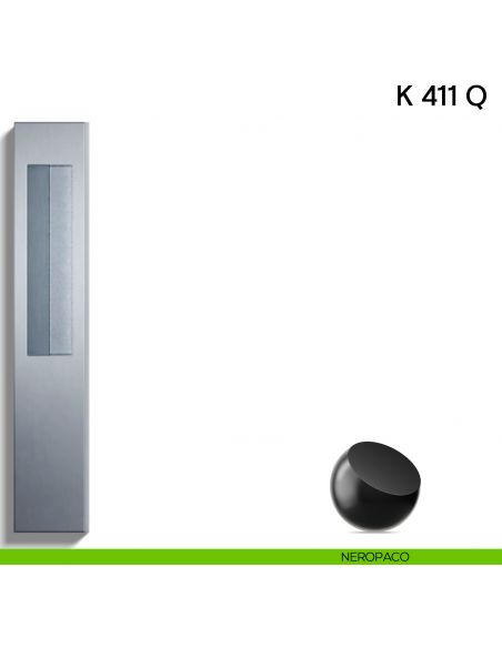Nicchia cieca ad incasso K 411 Q PL N Valli collezione Lab neropaco