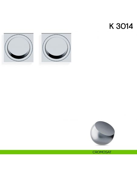 Maniglia per porta scorrevole K 3014 Valli collezione Fusital senza serratura cromosat
