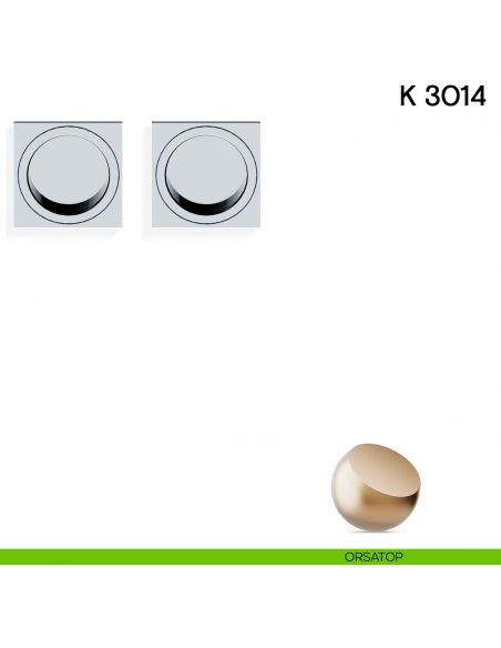 Maniglia per porta scorrevole K 3014 Valli collezione Fusital senza serratura orsatop