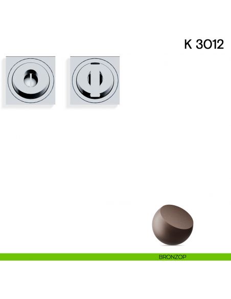 Maniglia per porta scorrevole K 3012 Valli collezione Fusital nottolino e serratura bronzop