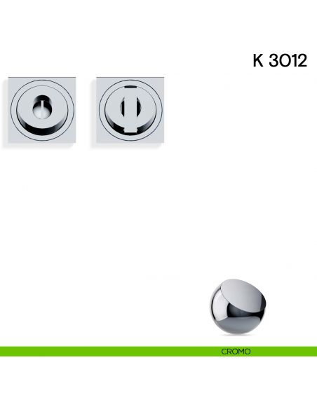 Maniglia per porta scorrevole K 3012 Valli collezione Fusital nottolino e serratura cromo