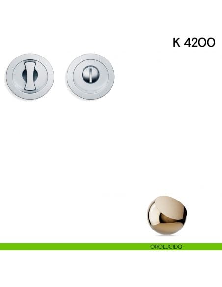 Maniglia per porta scorrevole K 4200 Valli collezione Lab nottolino e serratura orolucido