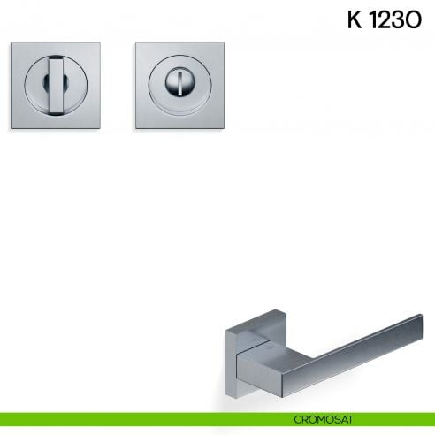 Maniglia per porta scorrevole K 1230 Valli collezione Fusital nottolino e serratura cromosat