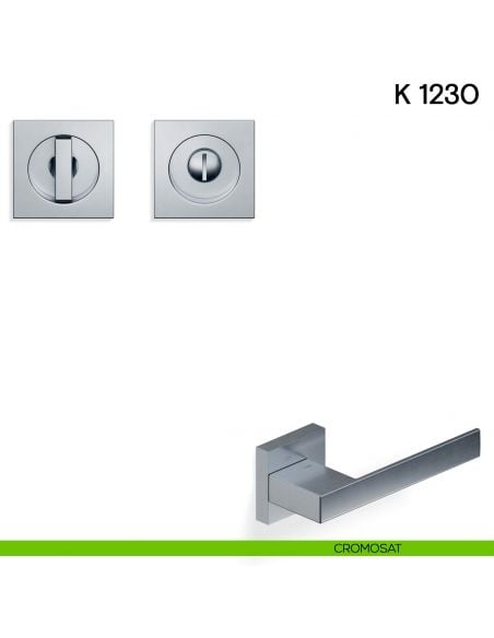 Maniglia per porta scorrevole K 1230 Valli collezione Fusital nottolino e serratura cromosat
