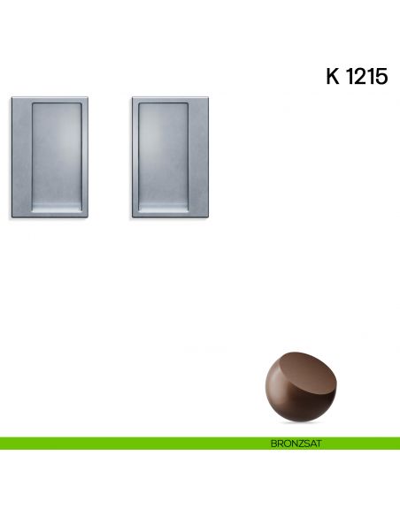 Maniglia per porta scorrevole K 1215 Valli collezione Lab senza serratura bronzsat