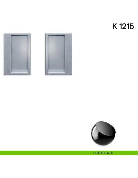 Maniglia per porta scorrevole K 1215 Valli collezione Lab senza serratura light black