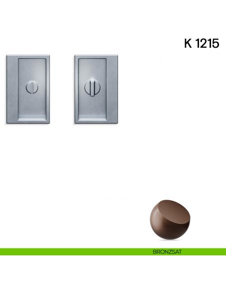 Maniglia per porta scorrevole K 1215 Valli collezione Lab nottolino e serratura bronzsat