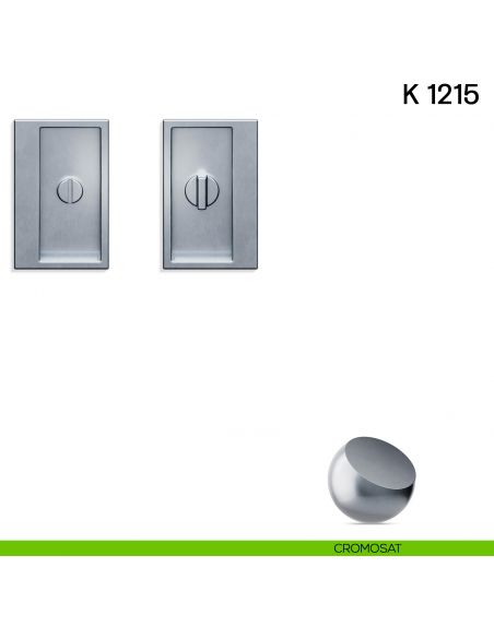 Maniglia per porta scorrevole K 1215 Valli collezione Lab nottolino e serratura cromosat