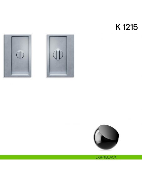 Maniglia per porta scorrevole K 1215 Valli collezione Lab nottolino e serratura light black