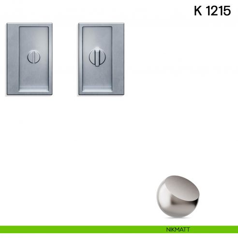 Maniglia per porta scorrevole K 1215 Valli collezione Lab nottolino e serratura nikmatt