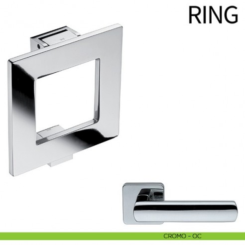 Battente per porta Ring dnd by Martinelli cromo