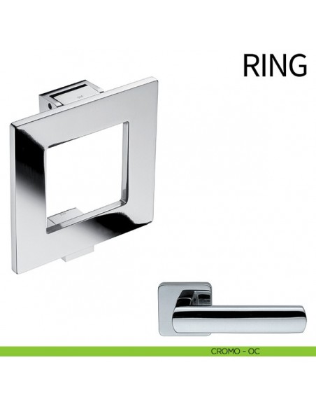 Battente per porta Ring dnd by Martinelli cromo