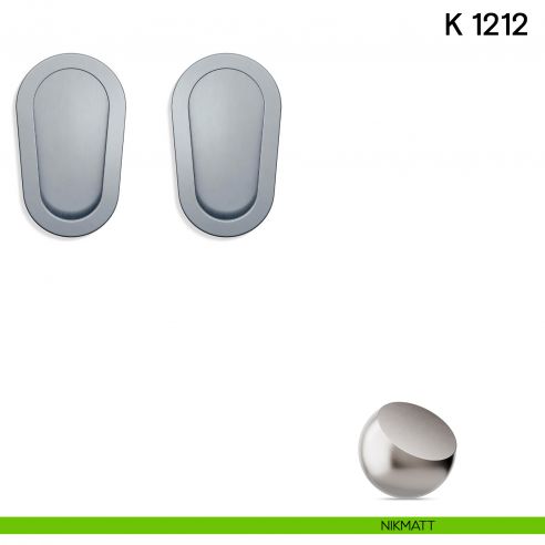 Maniglia per porta scorrevole K 1212 Valli collezione Lab senza serratura nikmatt