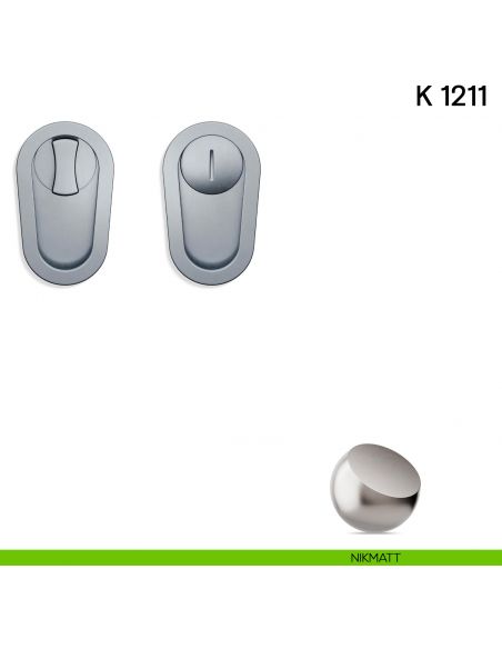 Maniglia per porta scorrevole K 1211 Valli collezione Lab nottolino e serratura nikmatt