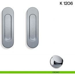 Maniglia per porta scorrevole K 1206 Valli collezione Lab senza foro chiave 2