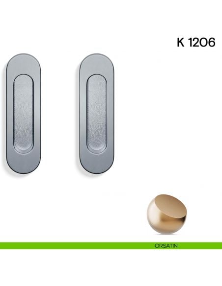 Maniglia per porta scorrevole K 1206 Valli collezione Lab senza foro chiave orsatin