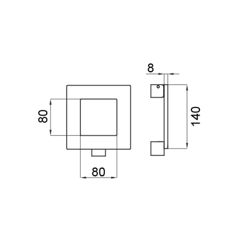 Battente per porta Ring dnd by Martinelli disegno