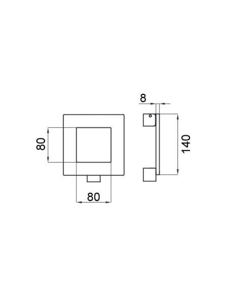 Battente per porta Ring dnd by Martinelli disegno