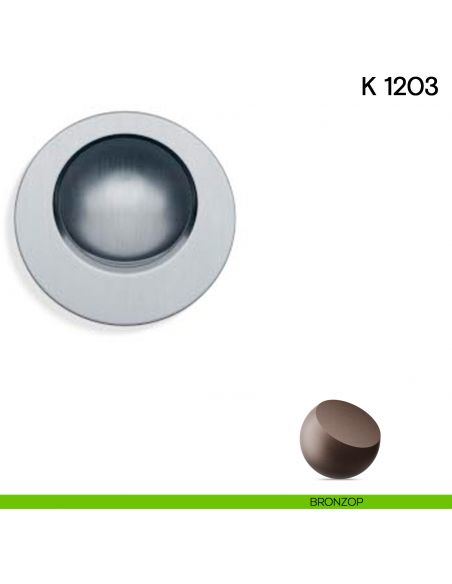 Maniglia di trascinamento per porta scorrevole K 1203 Valli collezione Lab bronzop
