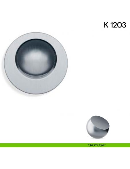 Maniglia di trascinamento per porta scorrevole K 1203 Valli collezione Lab cromosat