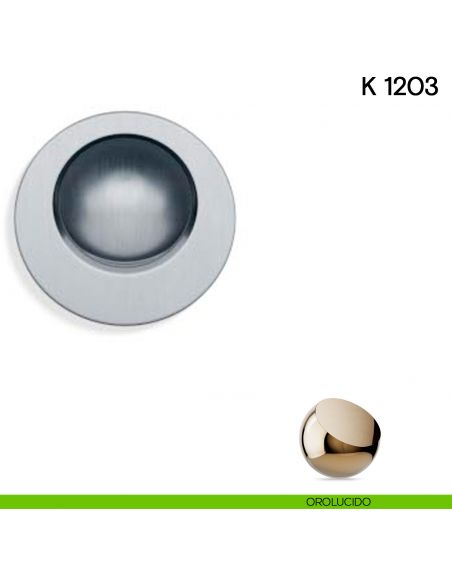 Maniglia di trascinamento per porta scorrevole K 1203 Valli collezione Lab orolucido