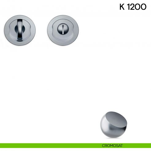 Maniglia per porta scorrevole K 1200 Valli collezione Lab nottolino e serratura cromosat