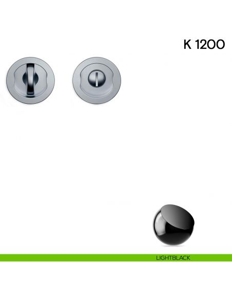 Maniglia per porta scorrevole K 1200 Valli collezione Lab nottolino e serratura light black