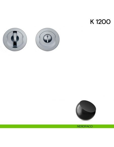 Maniglia per porta scorrevole K 1200 Valli collezione Lab nottolino e serratura neropaco