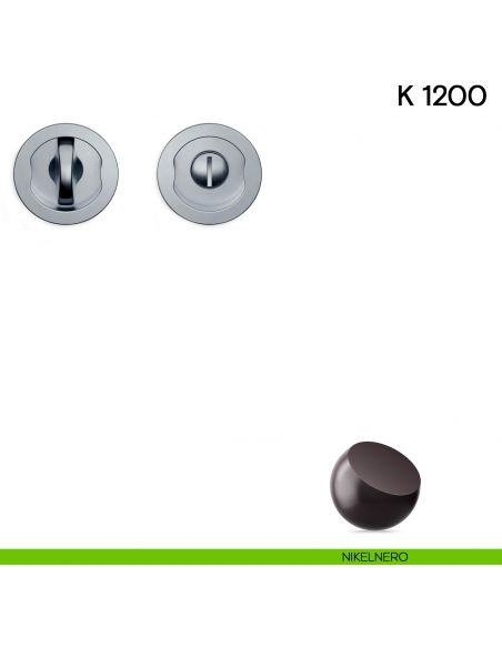 Maniglia per porta scorrevole K 1200 Valli collezione Lab nottolino e serratura nikelnero
