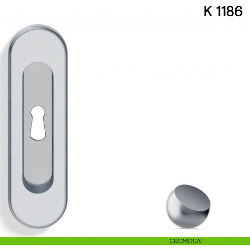 Maniglia per Porta Scorrevole K 1186 Valli collezione Lab con Foro Chiave
