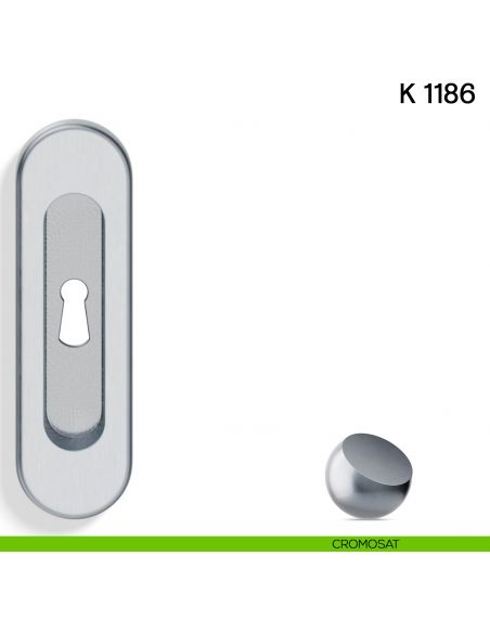 Maniglia per Porta Scorrevole K 1186 Valli collezione Lab con Foro Chiave