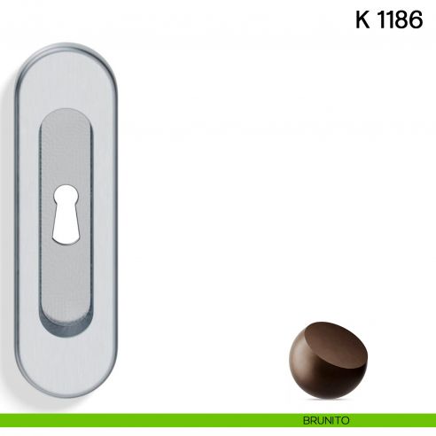 Maniglia per Porta Scorrevole K 1186 Valli collezione Lab con Foro Chiave