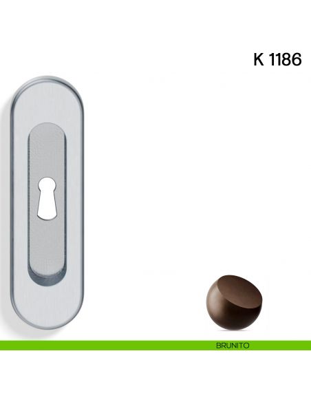 Maniglia per Porta Scorrevole K 1186 Valli collezione Lab con Foro Chiave