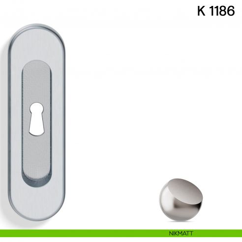 Maniglia per Porta Scorrevole K 1186 Valli collezione Lab con Foro Chiave