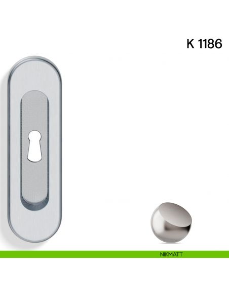 Maniglia per Porta Scorrevole K 1186 Valli collezione Lab con Foro Chiave