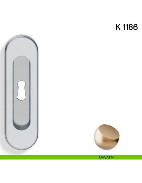 Maniglia per Porta Scorrevole K 1186 Valli collezione Lab con Foro Chiave