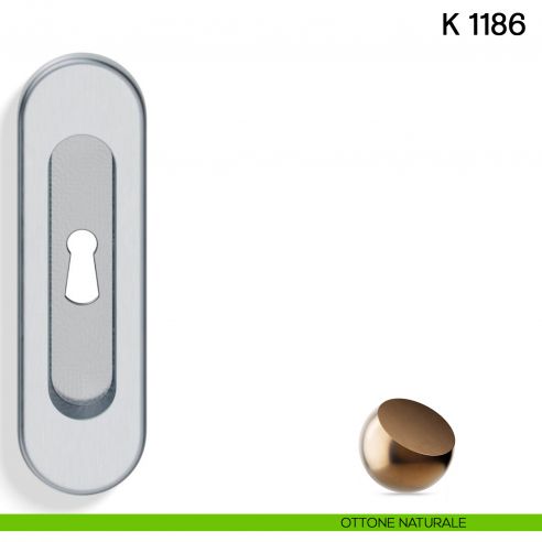 Maniglia per Porta Scorrevole K 1186 Valli collezione Lab con Foro Chiave